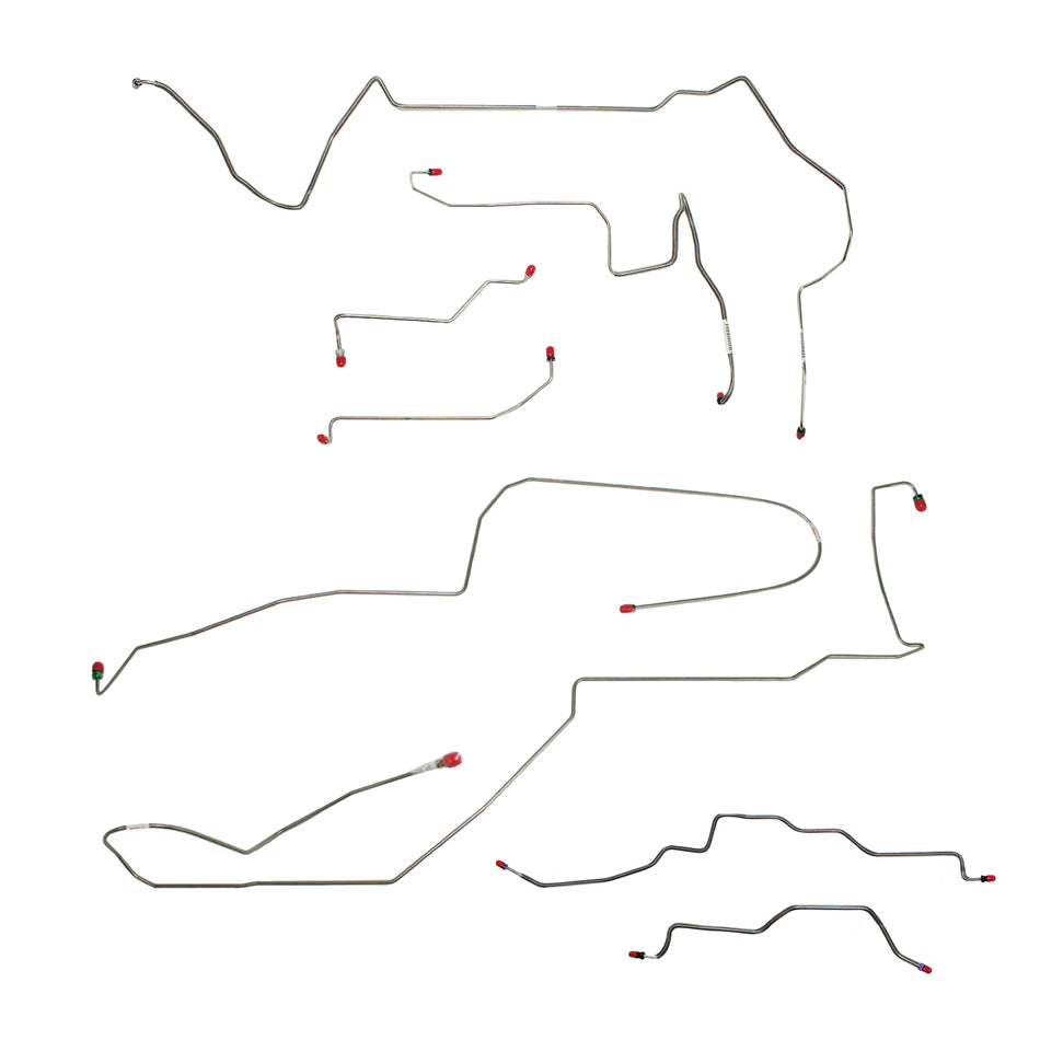 1998-02 Pontiac Firebird, w/o Traction Control; Complete Brake Line Kit; Stainless - SSTubes