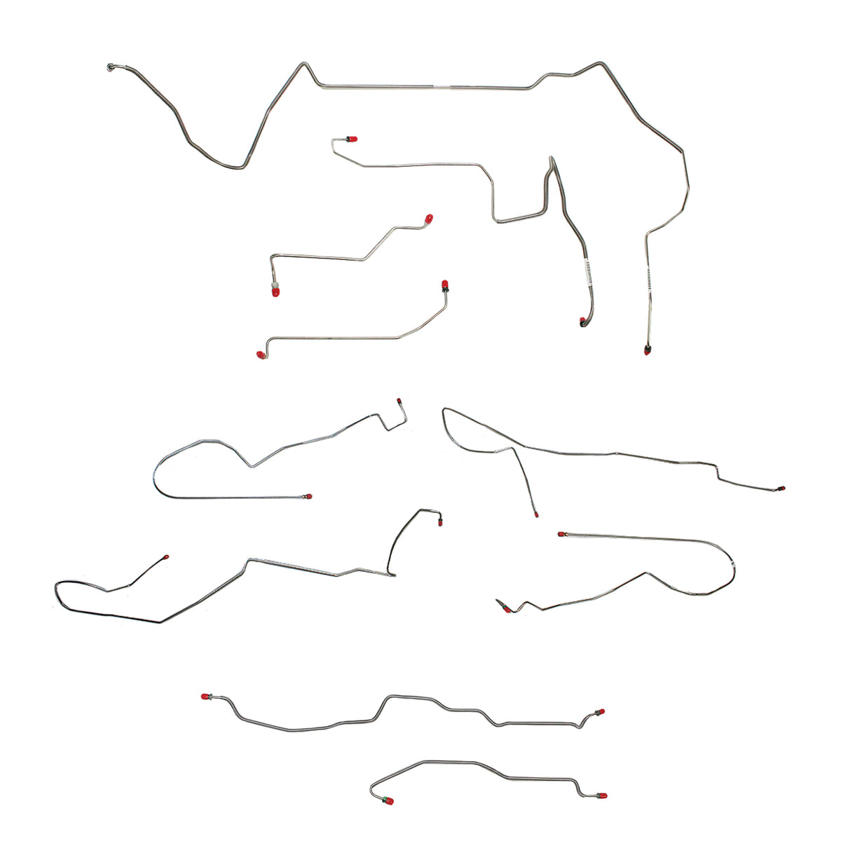 1998-02 Pontiac Firebird, w/ Traction Control; Complete Brake Line Kit; Stainless - SSTubes