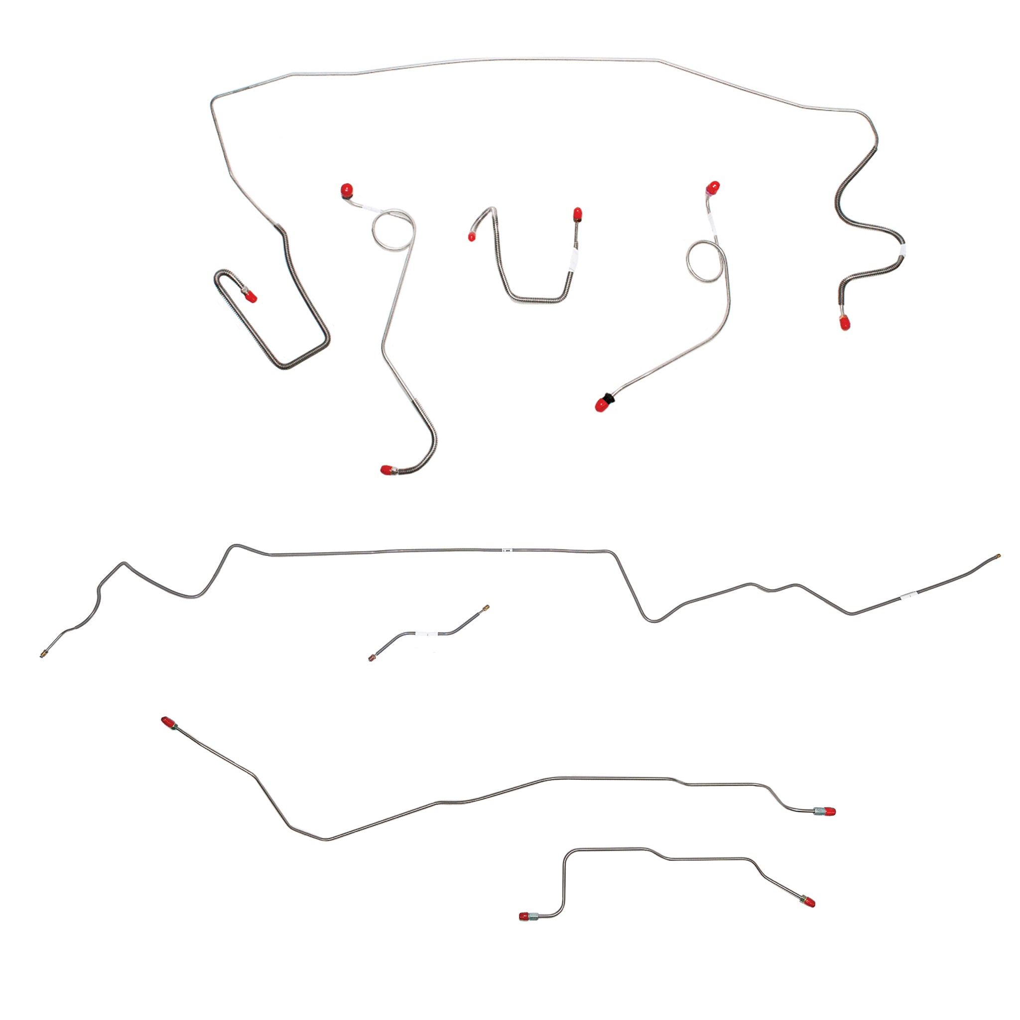 1968-69 MOPAR A-body w/ Standard Disc, Dana Axle; Complete Brake Line Kit; Stainless - SSTubes