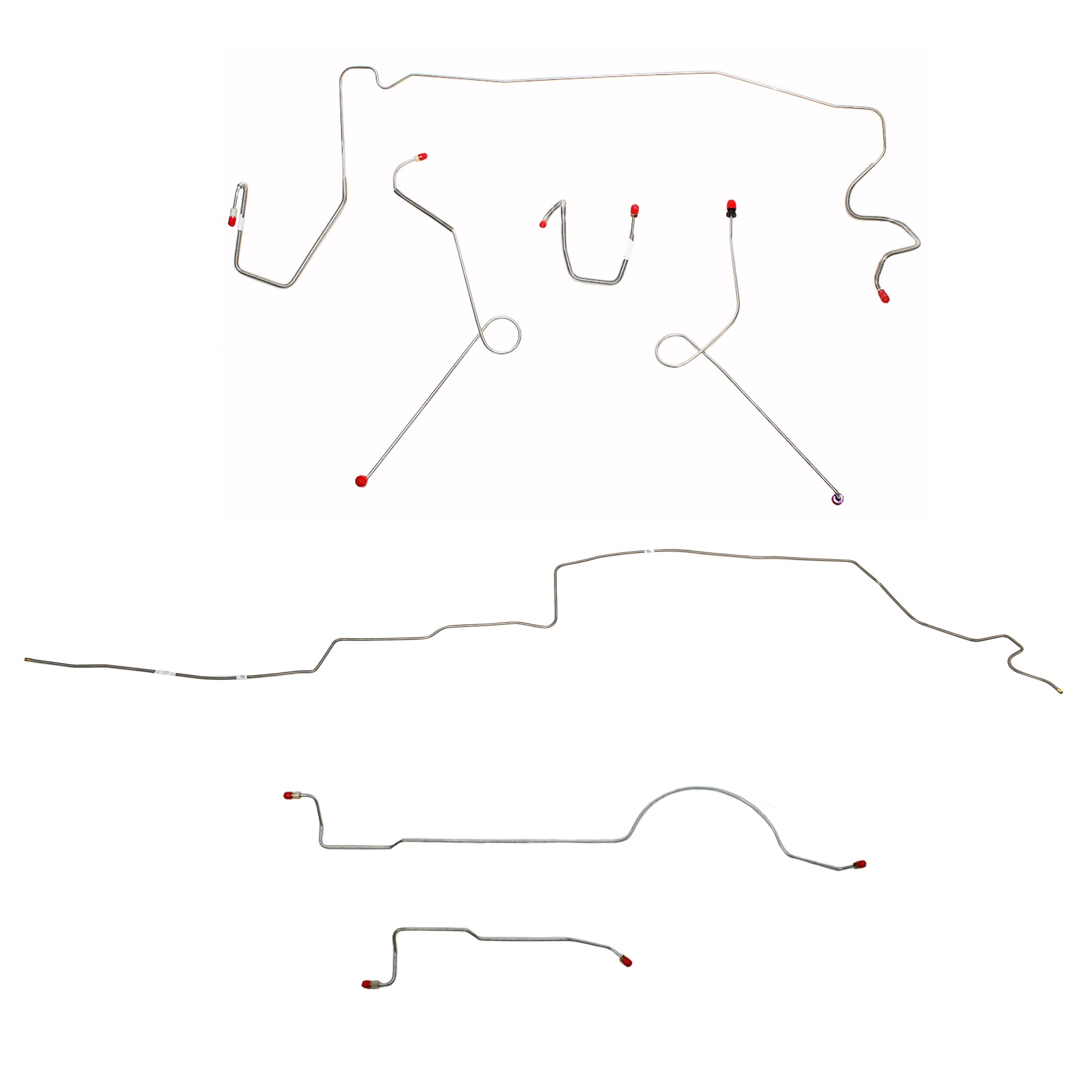 CBK0602OM - 1973 MOPAR A-body w/ Power Brakes, 108'' Wheel Base; Complete Brake Line Kit; Steel - SSTubes
