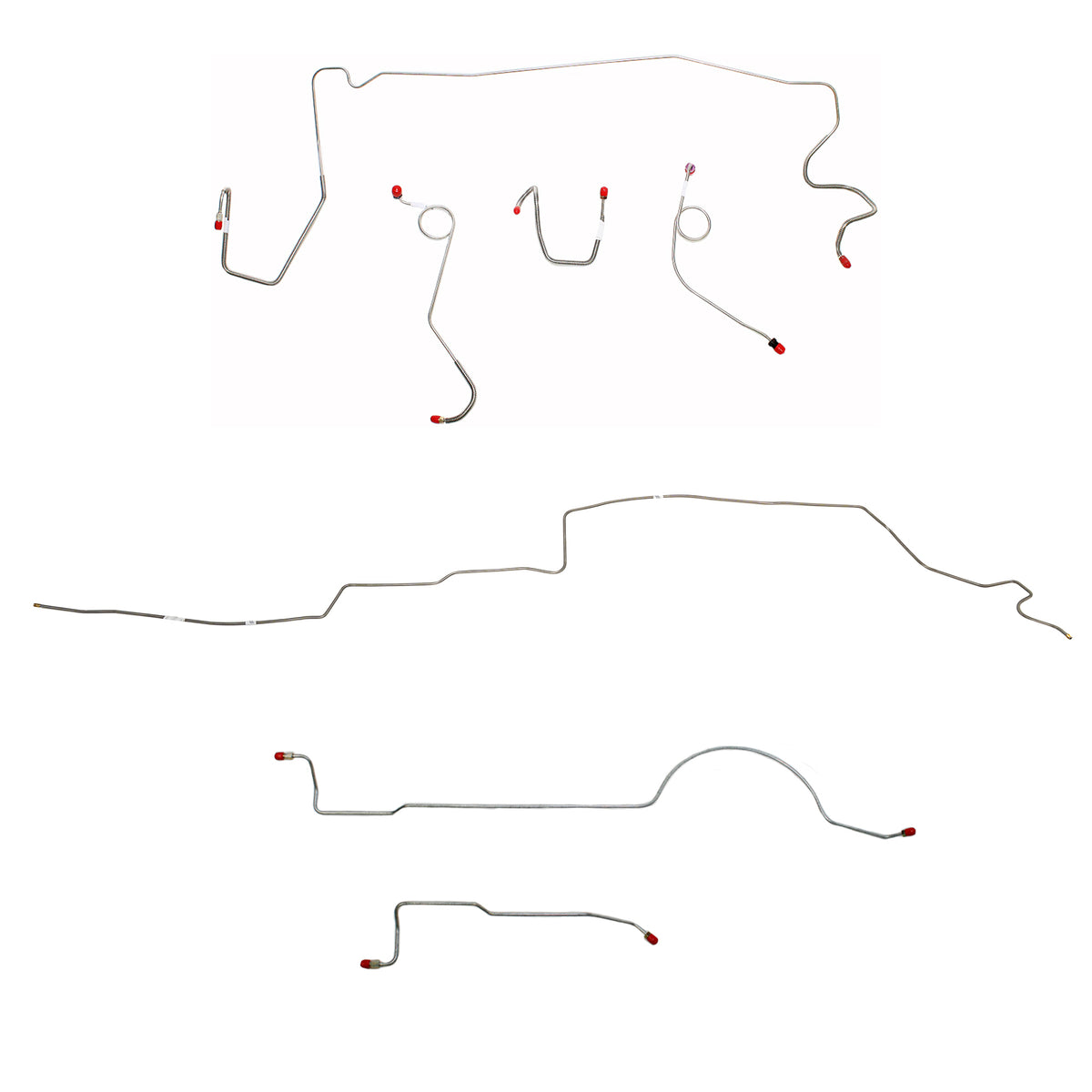 CBK0605OM - 1974 MOPAR A-body w/ Standard Brakes, 108'' Wheel Base; Complete Brake Line Kit; Steel - SSTubes