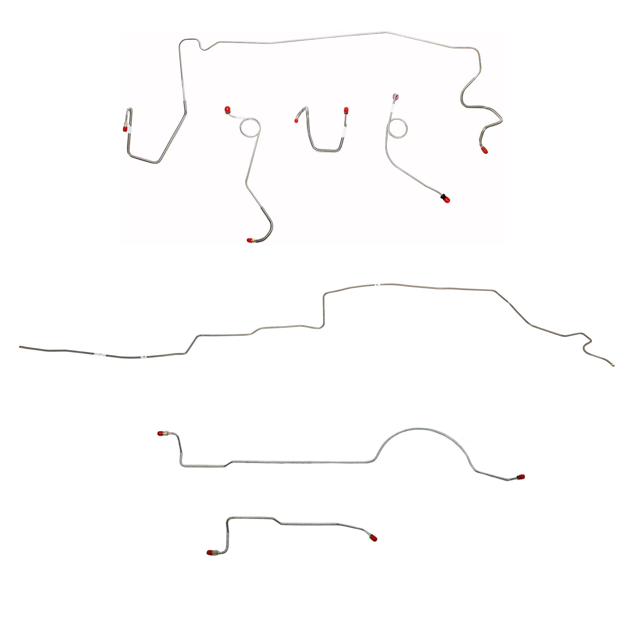 CBK0605OM - 1974 MOPAR A-body w/ Standard Brakes, 108'' Wheel Base; Complete Brake Line Kit; Steel - SSTubes