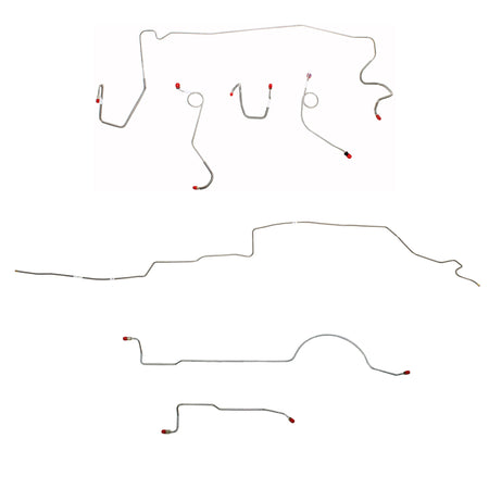 CBK0605OM - 1974 MOPAR A-body w/ Standard Brakes, 108'' Wheel Base; Complete Brake Line Kit; Steel - SSTubes