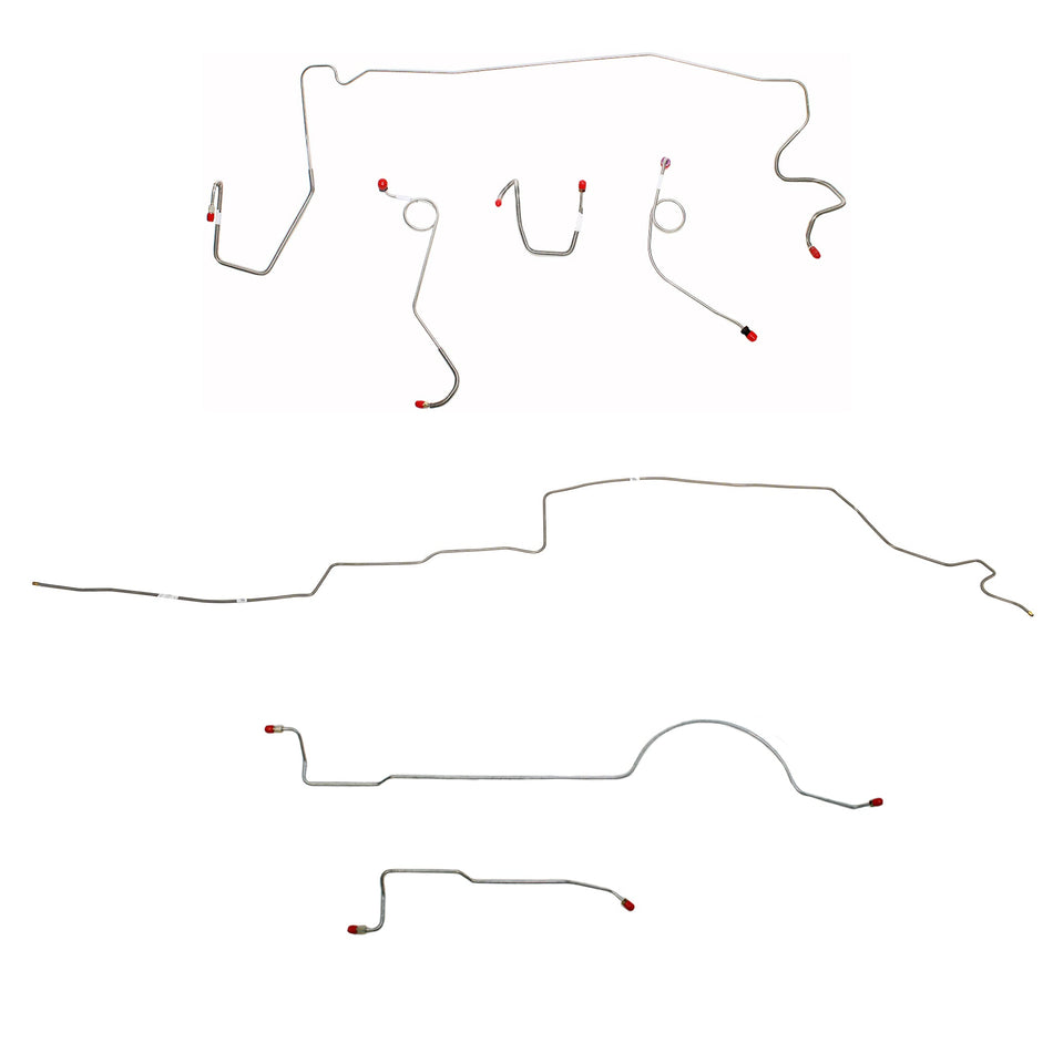 CBK0605OM - 1974 MOPAR A-body w/ Standard Brakes, 108'' Wheel Base; Complete Brake Line Kit; Steel - SSTubes