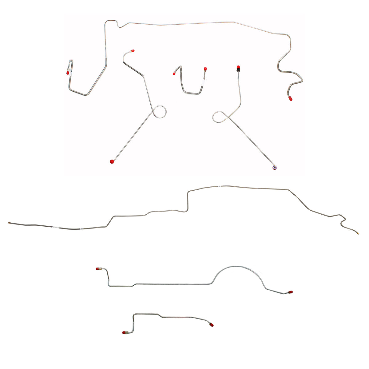 CBK0606OM - 1974 MOPAR A-body w/ Power Brakes, 108'' Wheel Base; Complete Brake Line Kit; Steel - SSTubes