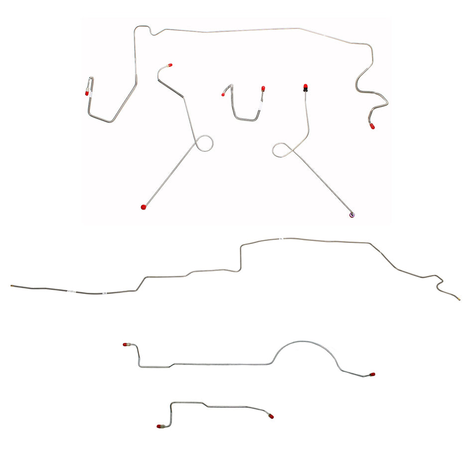 CBK0606OM - 1974 MOPAR A-body w/ Power Brakes, 108'' Wheel Base; Complete Brake Line Kit; Steel - SSTubes