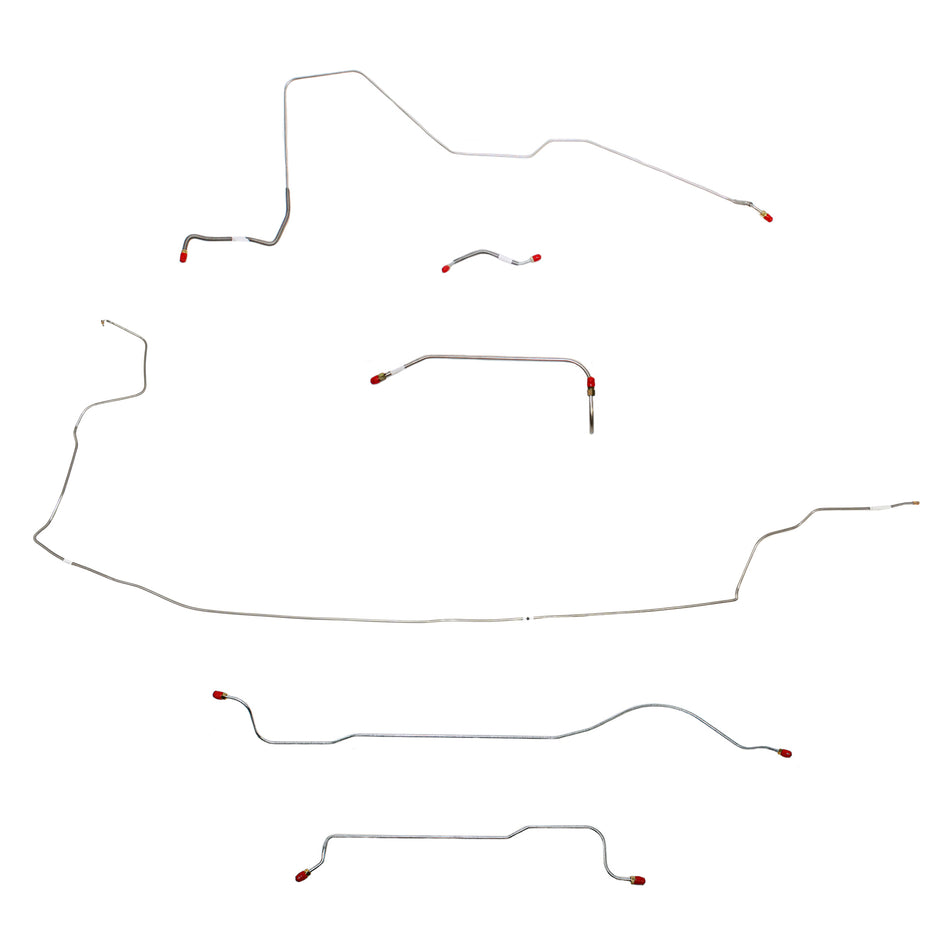 1962-63 MOPAR B-body w/ 426 Max Wedge; Complete Brake Line Kit; Steel - SSTubes