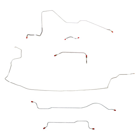 1962-63 MOPAR B-body w/ 426 Max Wedge; Complete Brake Line Kit; Stainless - SSTubes