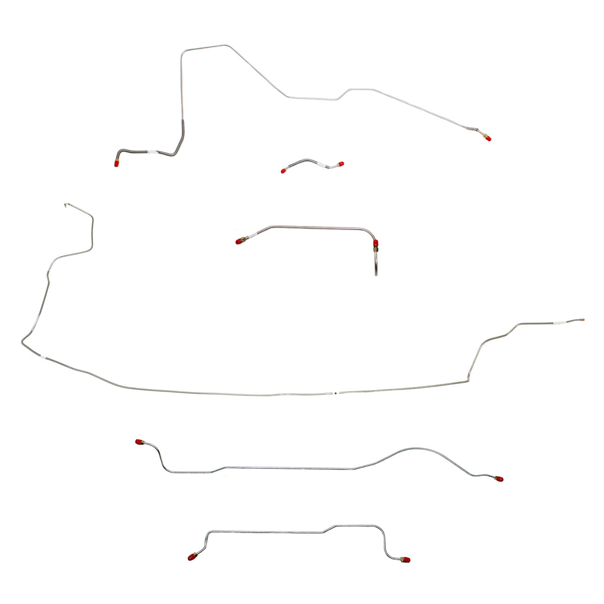 1962-63 MOPAR B-body w/ 426 Max Wedge; Complete Brake Line Kit; Steel - SSTubes