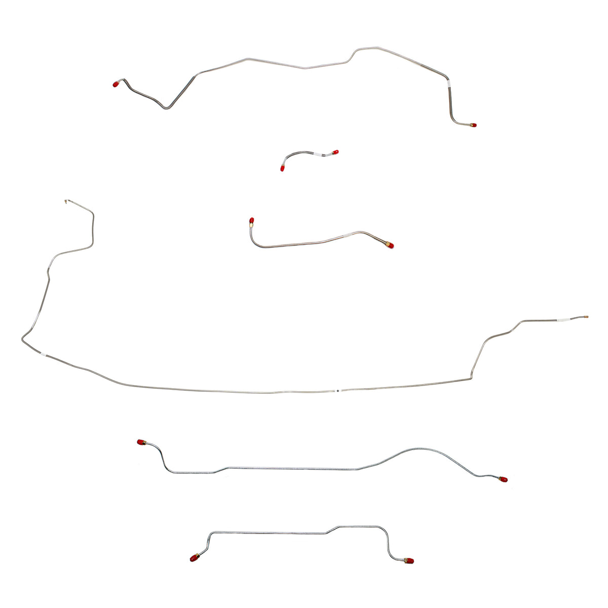 1962-63 MOPAR B-body w/ Standard Brakes, w/o 426 Max Wedge; Complete Brake Line Kit; Steel - SSTubes