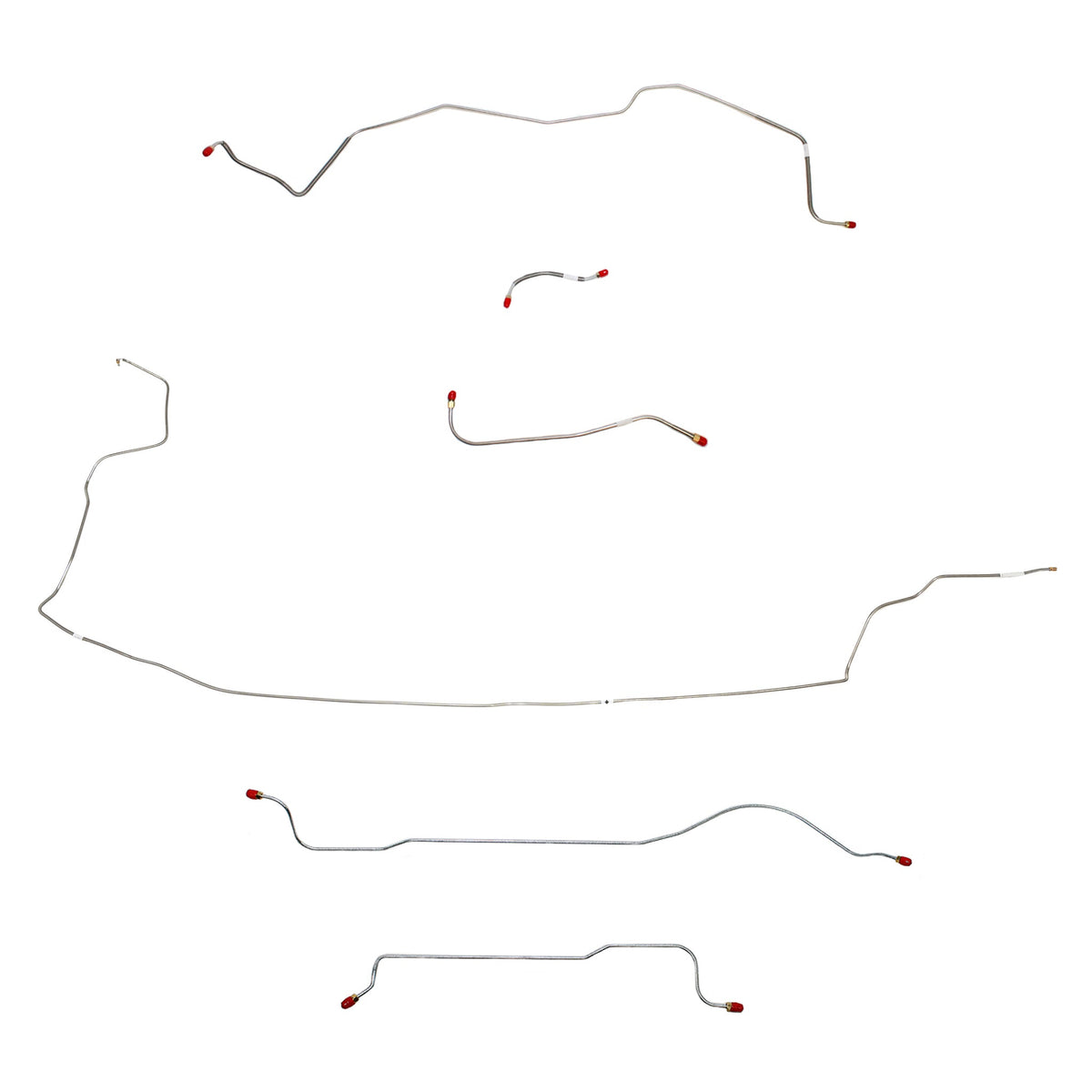 1962-63 MOPAR B-body w/ Standard Brakes, w/o 426 Max Wedge; Complete Brake Line Kit; Steel - SSTubes