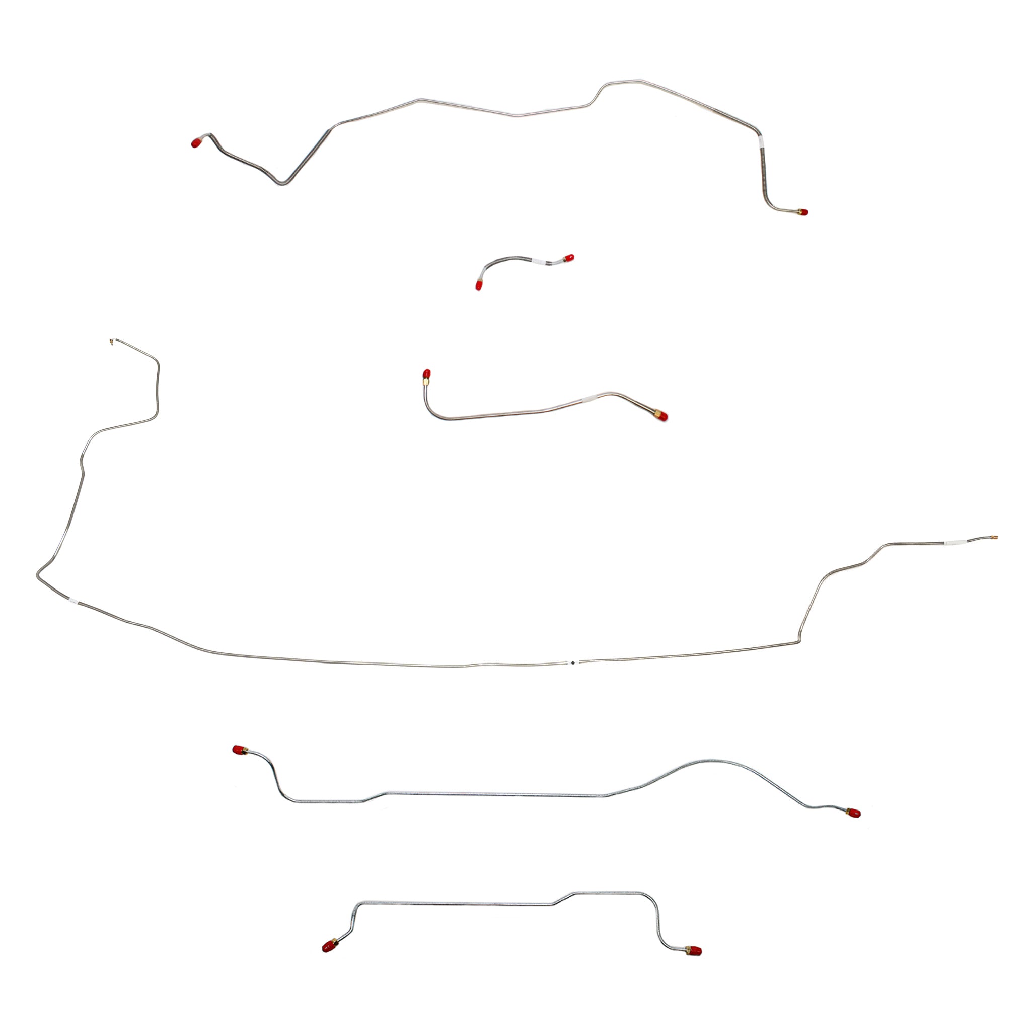 1962-63 MOPAR B-body w/ Standard Brakes, w/o 426 Max Wedge; Complete Brake Line Kit; Steel - SSTubes