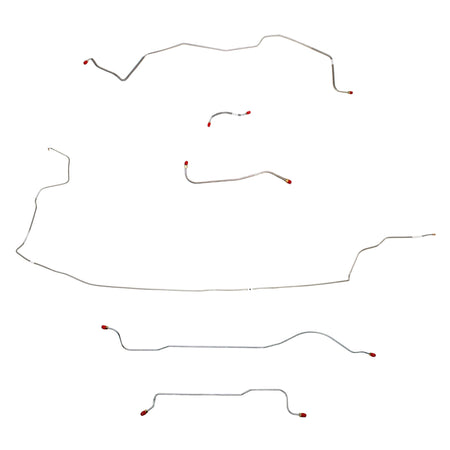 1962-63 MOPAR B-body w/ Standard Brakes, w/o 426 Max Wedge; Complete Brake Line Kit; Steel - SSTubes