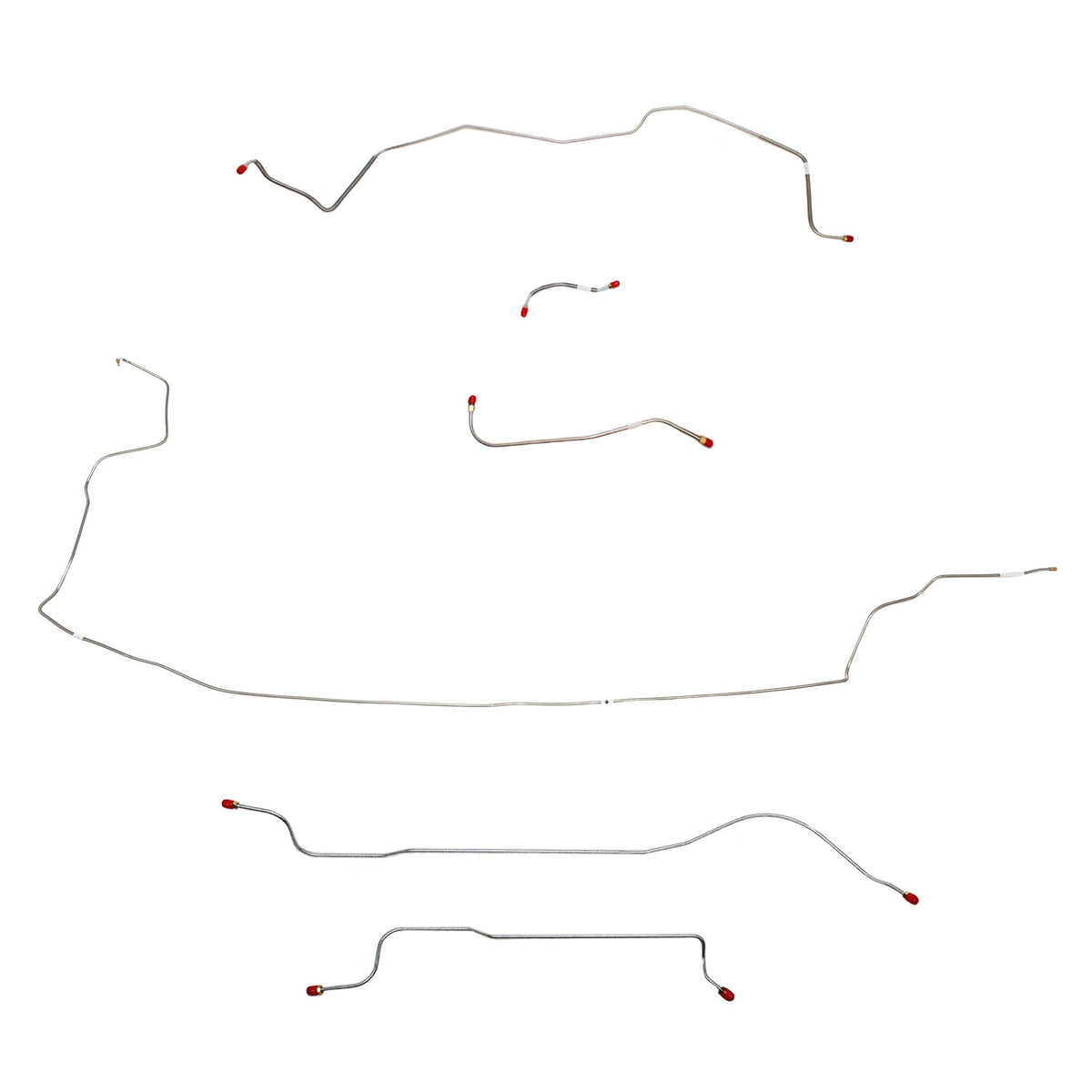 1964 MOPAR B-body w/ Standard Brakes, w/o 426 Max Wedge; Complete Brake Line Kit; Stainless - SSTubes