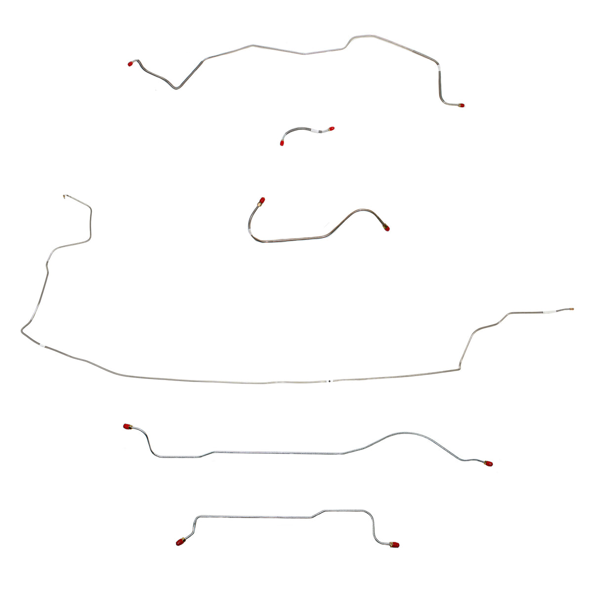 1962-63 MOPAR B-body w/ Power Brakes, w/o 426 Max Wedge; Complete Brake Line Kit; Steel - SSTubes