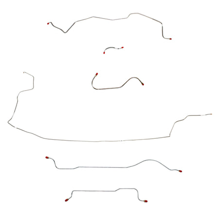 1962-63 MOPAR B-body w/ Power Brakes, w/o 426 Max Wedge; Complete Brake Line Kit; Stainless - SSTubes