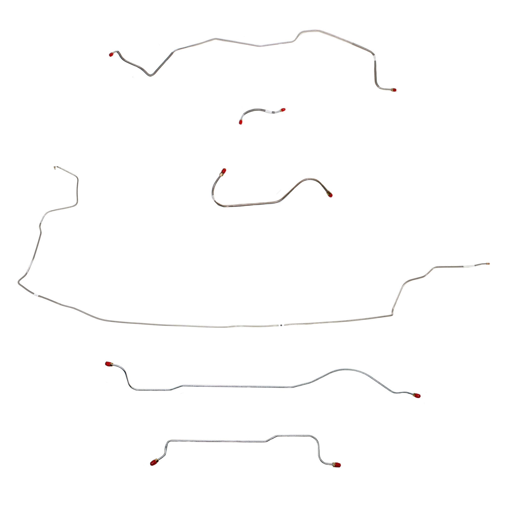 1962-63 MOPAR B-body w/ Power Brakes, w/o 426 Max Wedge; Complete Brake Line Kit; Steel - SSTubes