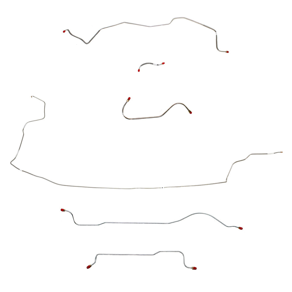 1962-63 MOPAR B-body w/ Power Brakes, w/o 426 Max Wedge; Complete Brake Line Kit; Steel - SSTubes