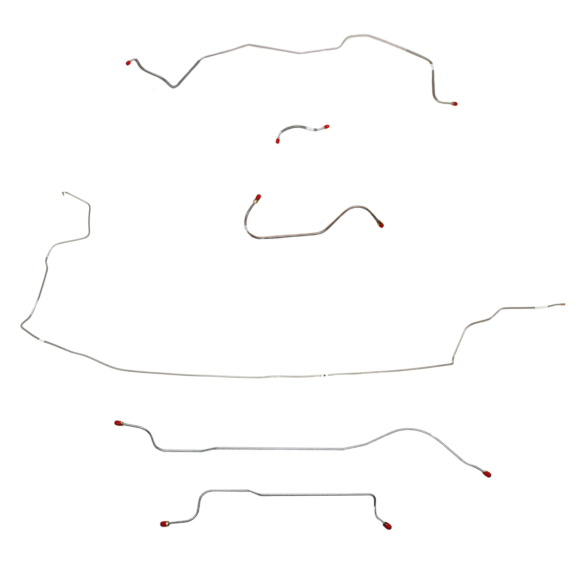 1964 MOPAR B-body w/ Power Brakes, w/o 426 Max Wedge; Complete Brake Line Kit; Steel - SSTubes