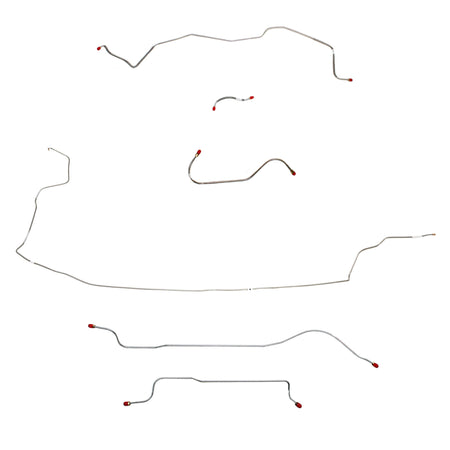 1964 MOPAR B-body w/ Power Brakes, w/o 426 Max Wedge; Complete Brake Line Kit; Stainless - SSTubes