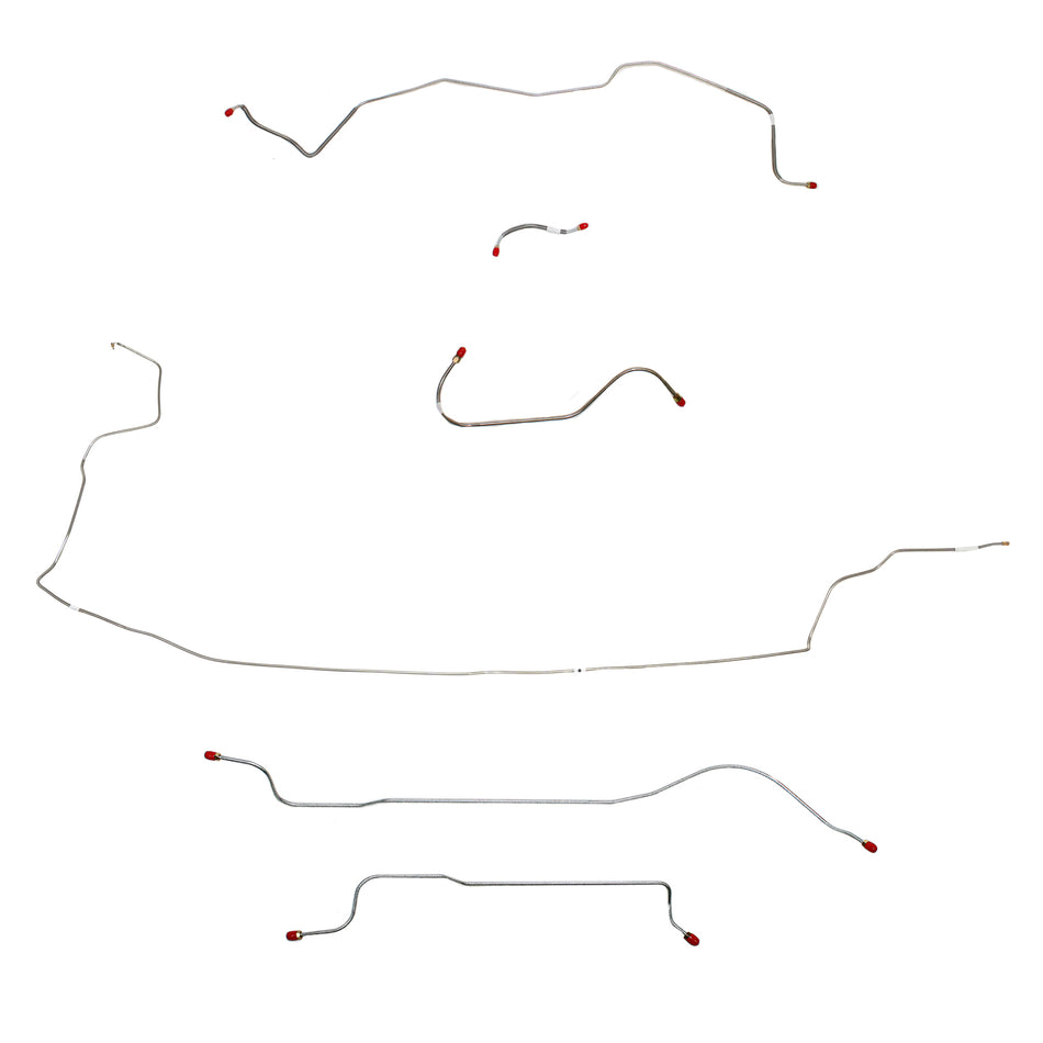 1964 MOPAR B-body w/ Power Brakes, w/o 426 Max Wedge; Complete Brake Line Kit; Stainless - SSTubes