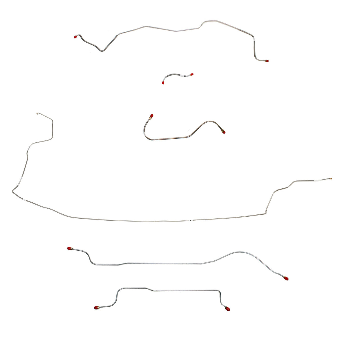 1964 MOPAR B-body w/ Power Brakes, w/o 426 Max Wedge; Complete Brake Line Kit; Steel - SSTubes