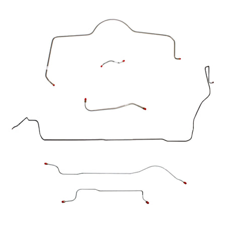 1965 MOPAR B-body w/ Standard Brakes; Complete Brake Line Kit; Stainless - SSTubes