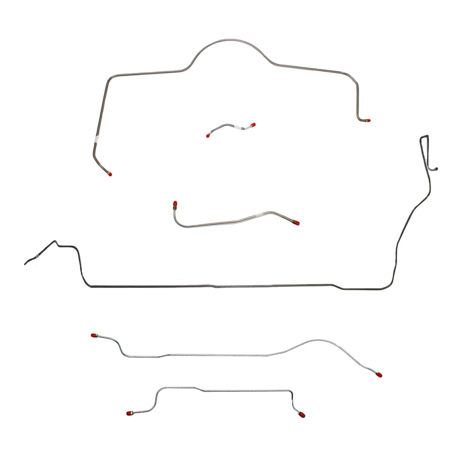 1965 MOPAR B-body w/ Standard Brakes; Complete Brake Line Kit; Stainless - SSTubes