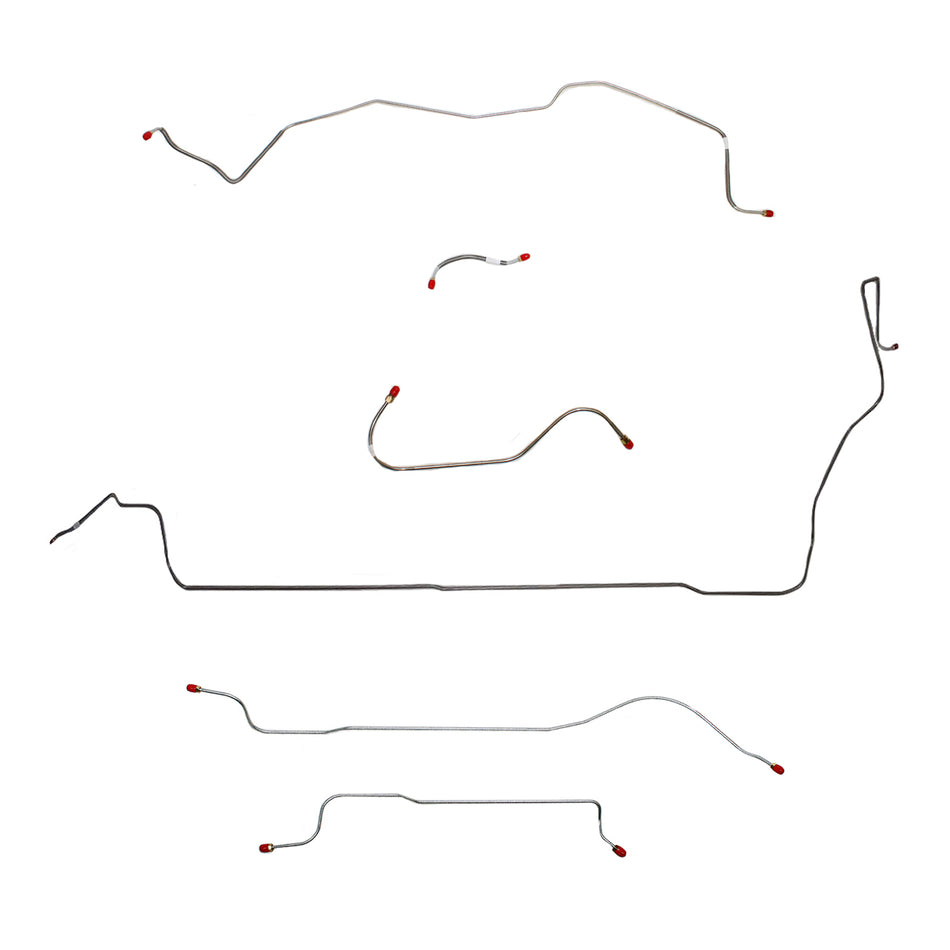 1965 MOPAR B-body w/ Power Brakes; Complete Brake Line Kit; Stainless - SSTubes