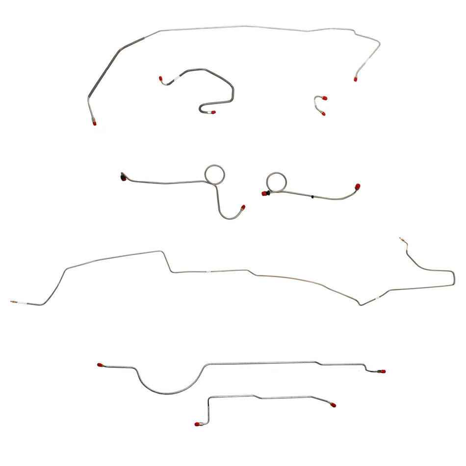 1971 MOPAR B-body ''Super Bee'', w/ Power Disc; Complete Brake Line Kit; Stainless - SSTubes