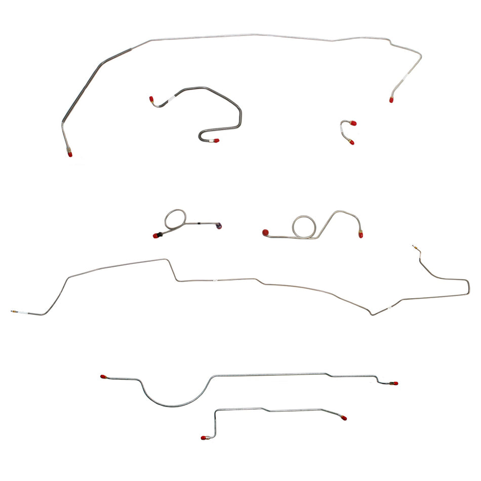 1971 MOPAR B-body w/ Standard Disc; Complete Brake Line Kit; Steel - SSTubes