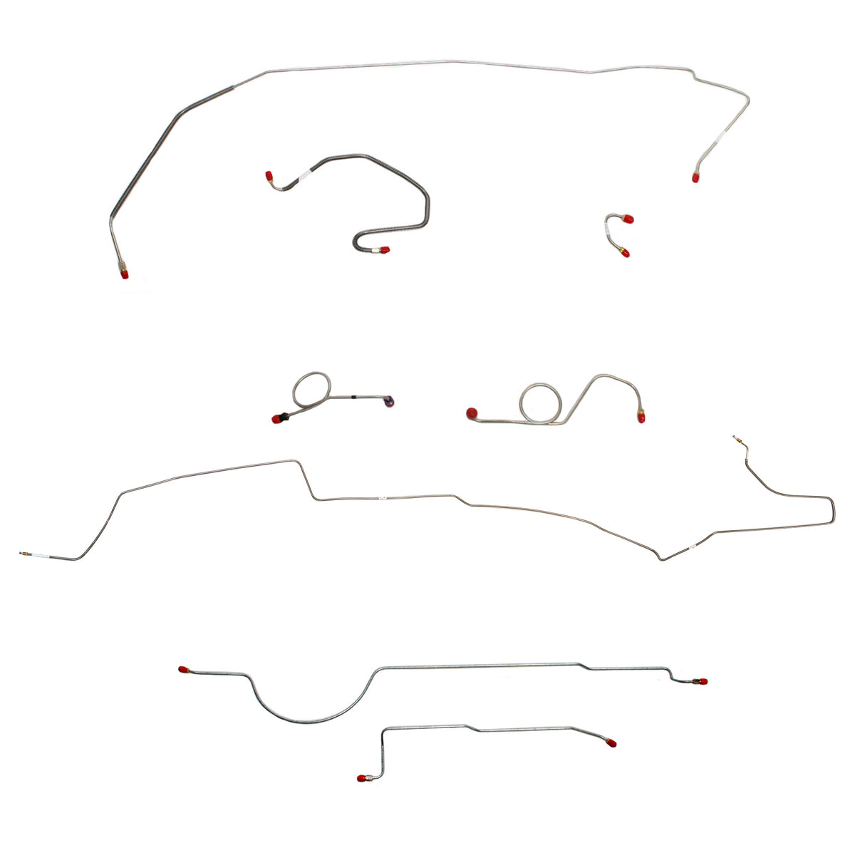 1971 MOPAR B-body w/ Standard Disc; Complete Brake Line Kit; Stainless - SSTubes