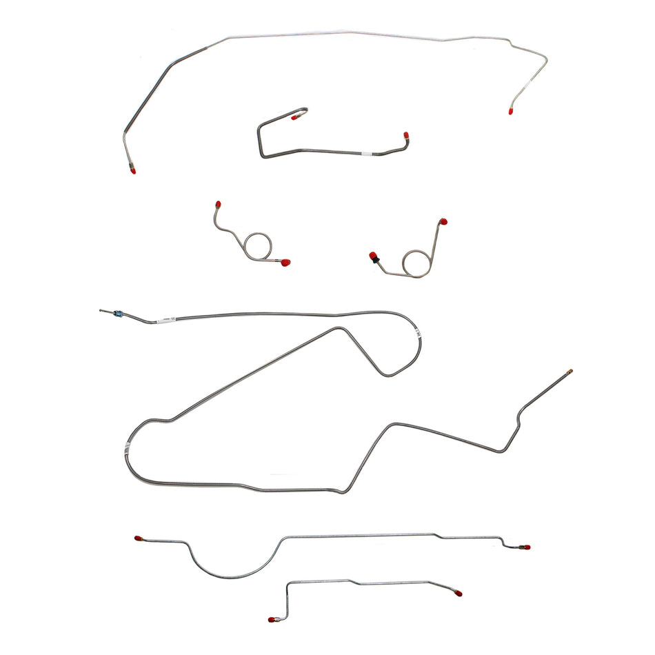 1972 MOPAR B-body w/ Power Disc; Complete Brake Line Kit; Steel - SSTubes