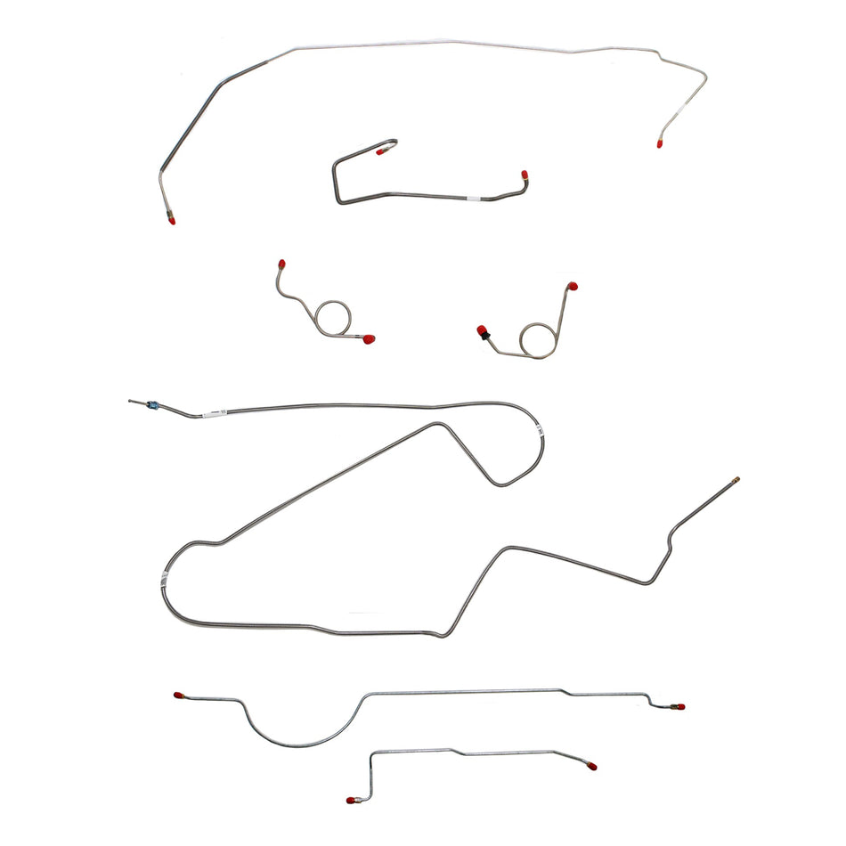 1972 MOPAR B-body w/ Power Disc; Complete Brake Line Kit; Steel - SSTubes