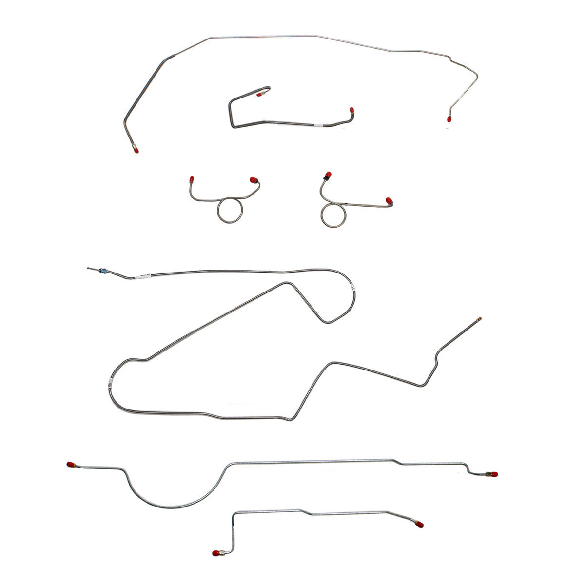 86-89 Camaro, 2.5L/4 cyl (1986) or 2.8L/6 cyl, J65 Rear Disc; Complete Brake Line Kit; Steel - SSTubes