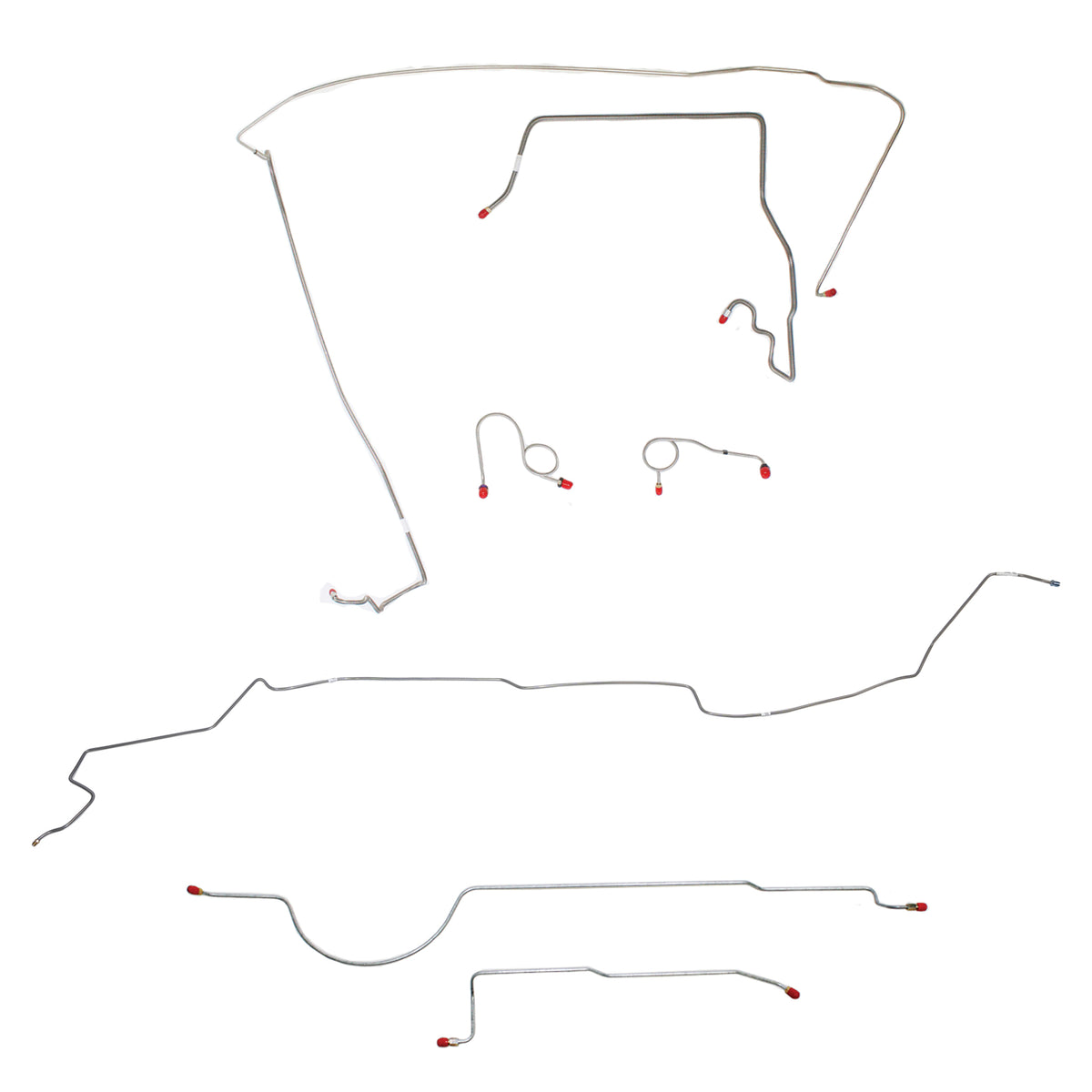 1973 MOPAR B-body w/ Power Disc; Complete Brake Line Kit; Steel - SSTubes