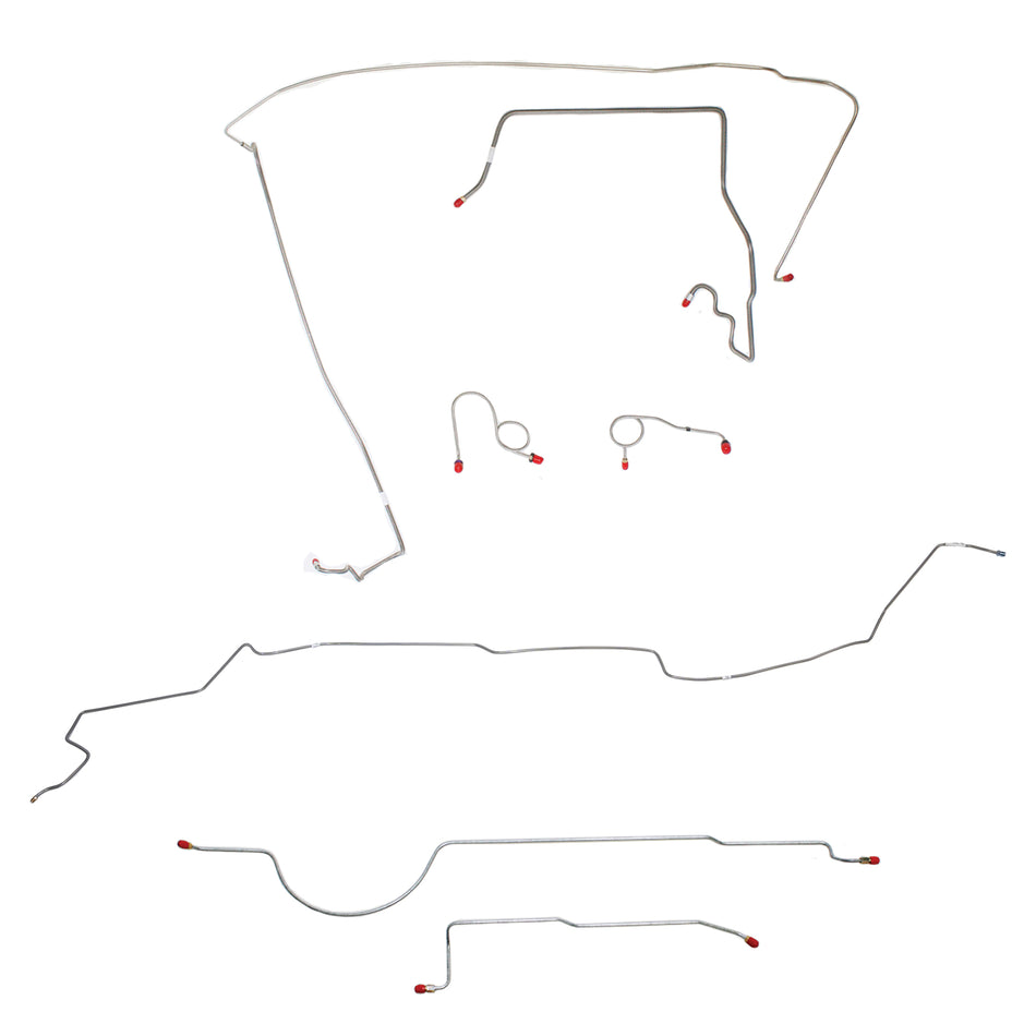 1973 MOPAR B-body w/ Power Disc; Complete Brake Line Kit; Steel - SSTubes