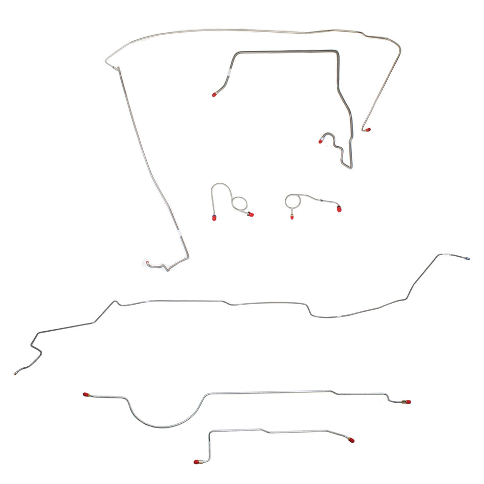 1973 MOPAR B-body w/ Power Disc; Complete Brake Line Kit; Stainless - SSTubes