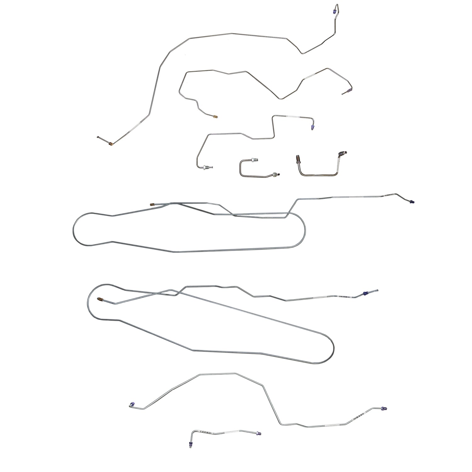 CBK0691OM - 2011-15 Ford F-250 / F-350, w/ Crew Cab and Short Bed, Traction Control; Complete Brake Line Kit; Steel - SSTubes