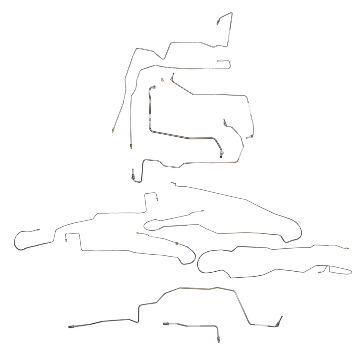 CBK0694OM - 2015-17 Ford F-150, w/ Ext Cab and Long Bed; Complete Brake Line Kit; Steel - SSTubes
