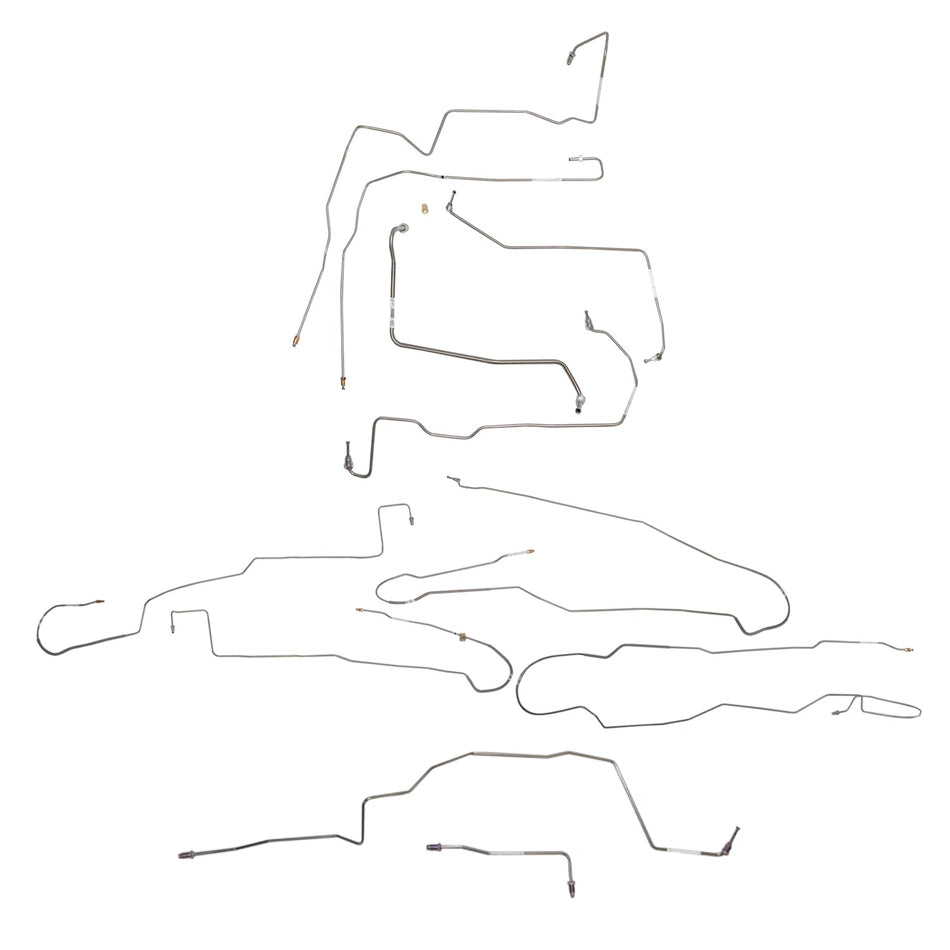 CBK0694SS - 2015-17 Ford F-150, w/ Ext Cab and Long Bed; Complete Brake Line Kit; Stainless - SSTubes