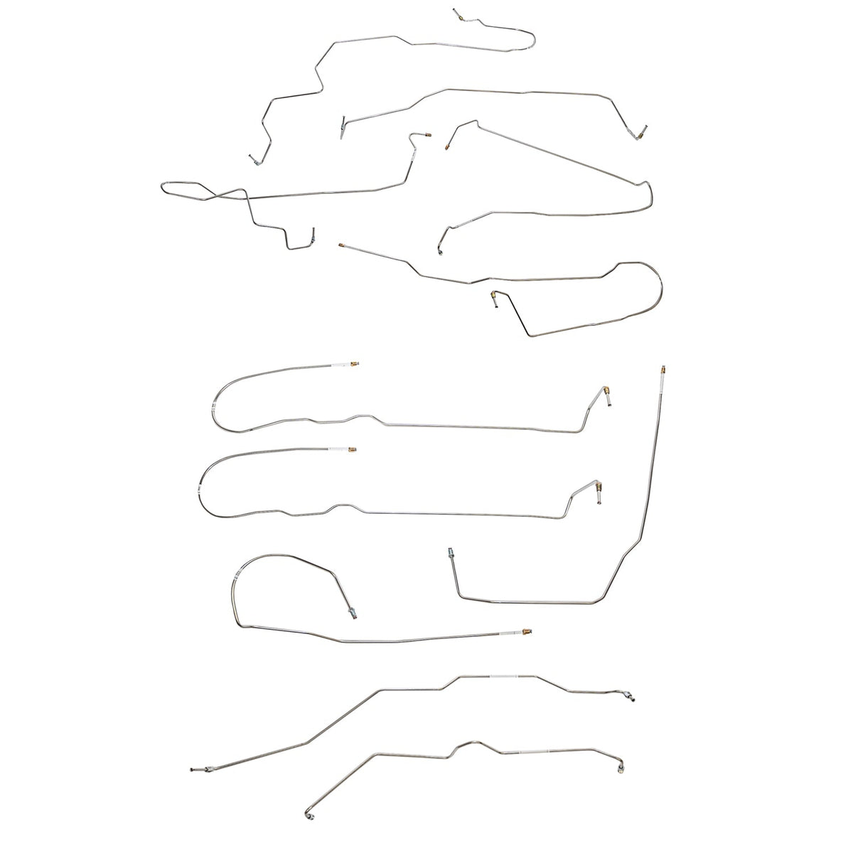 CBK0695OM - 2008-14 Chevy Tahoe, w/ 4 WD, 5.3L; Complete Brake Line Kit; Steel - SSTubes