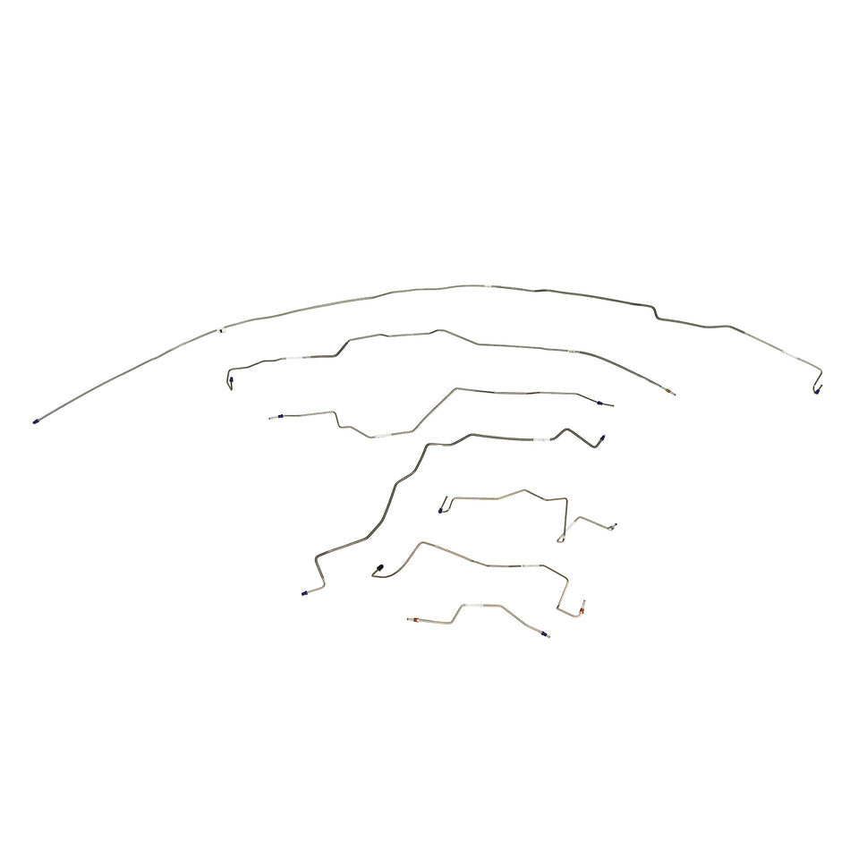 CBK0699SS - 90-96 Ford F-150 Ext Cab / Long Bed Complete Brake Line Kit ; Stainless