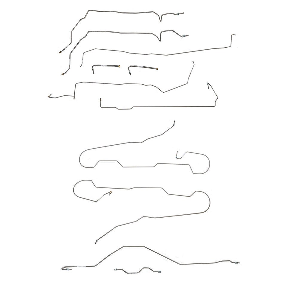 CBK0700OM - 2015-22 Chevy Colorado, 4x4, 4WABS, With Traction Control; Complete Brake Line Kit; Steel - SSTubes