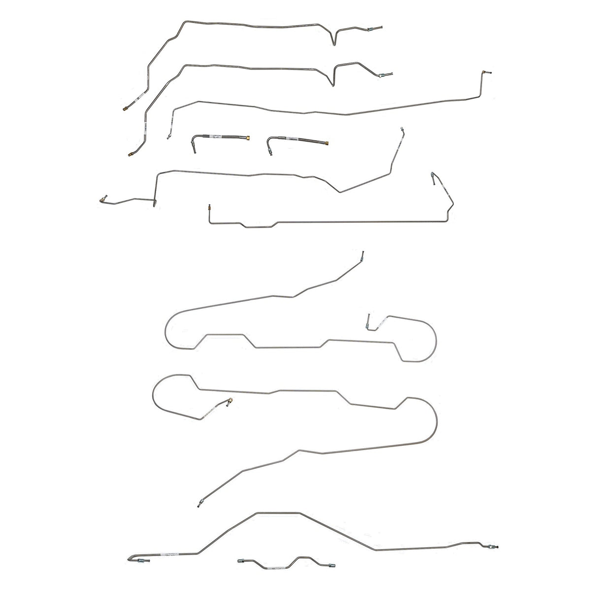 CBK0700OM - 2015-22 Chevy Colorado, 4x4, 4WABS, With Traction Control; Complete Brake Line Kit; Steel - SSTubes