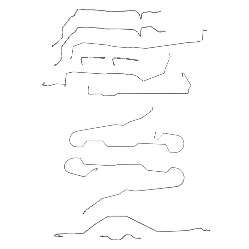 CBK0700SS - 2015-22 Chevy Colorado, 4x4, 4WABS, With Traction Control; Complete Brake Line Kit; Stainless - SSTubes