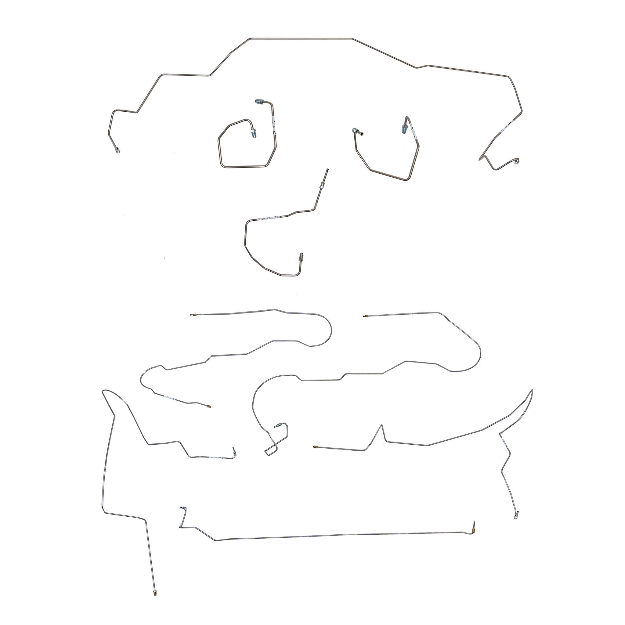 2003 Honda Odyssey, 3.5L V6; Complete Brake Line Kit; Steel - SSTubes