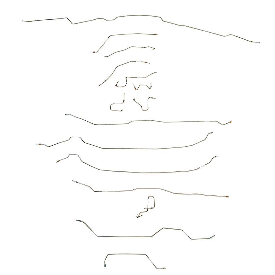 CBK0736- 1995-04 Toyota Tacoma w/ Double Cab, 3.4L, 4WD, non-ABS; Complete Brake Line Kit