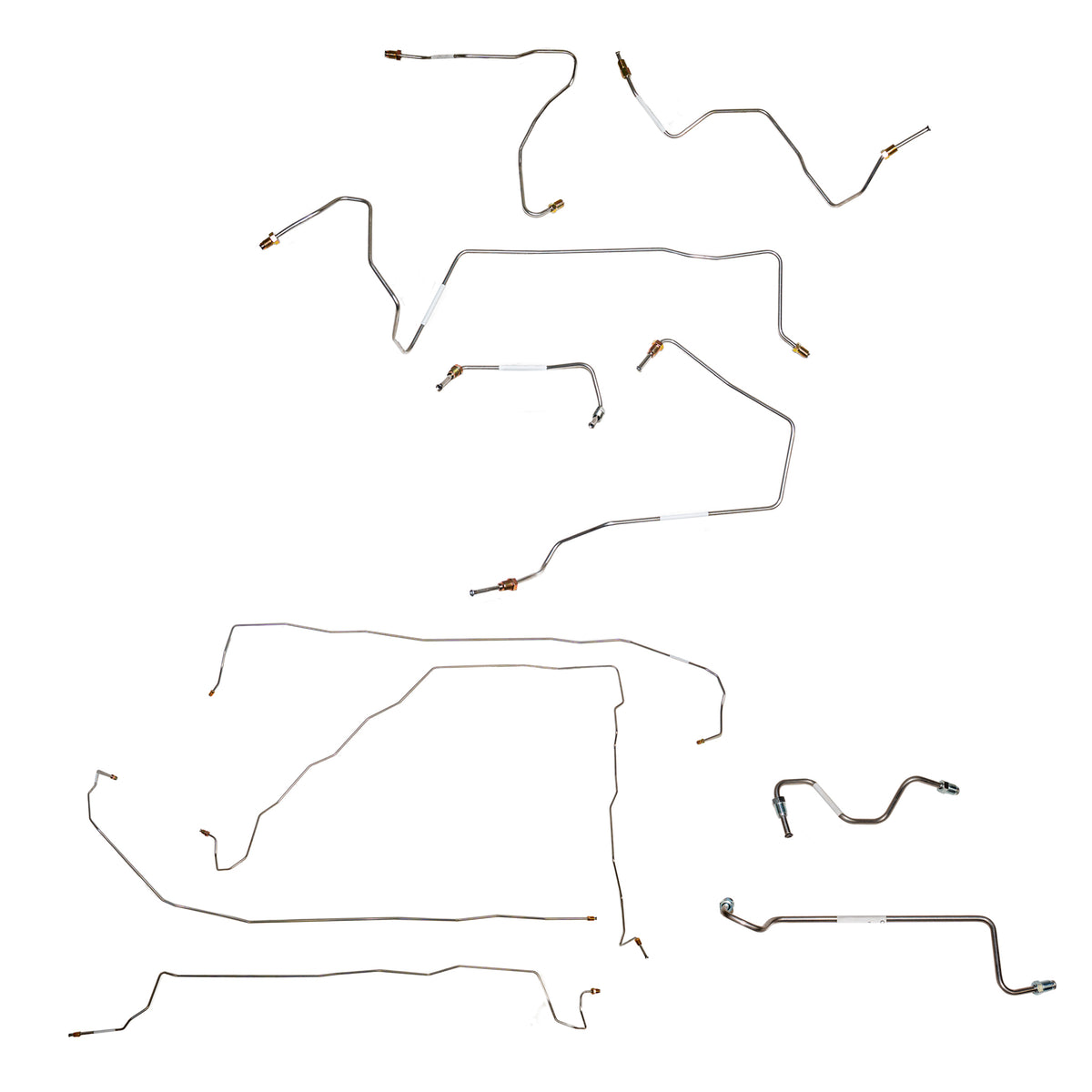 2001-05 Toyota Rav4, 2.0L, 2WD, Complete Brake Kit; Stainless - SSTubes