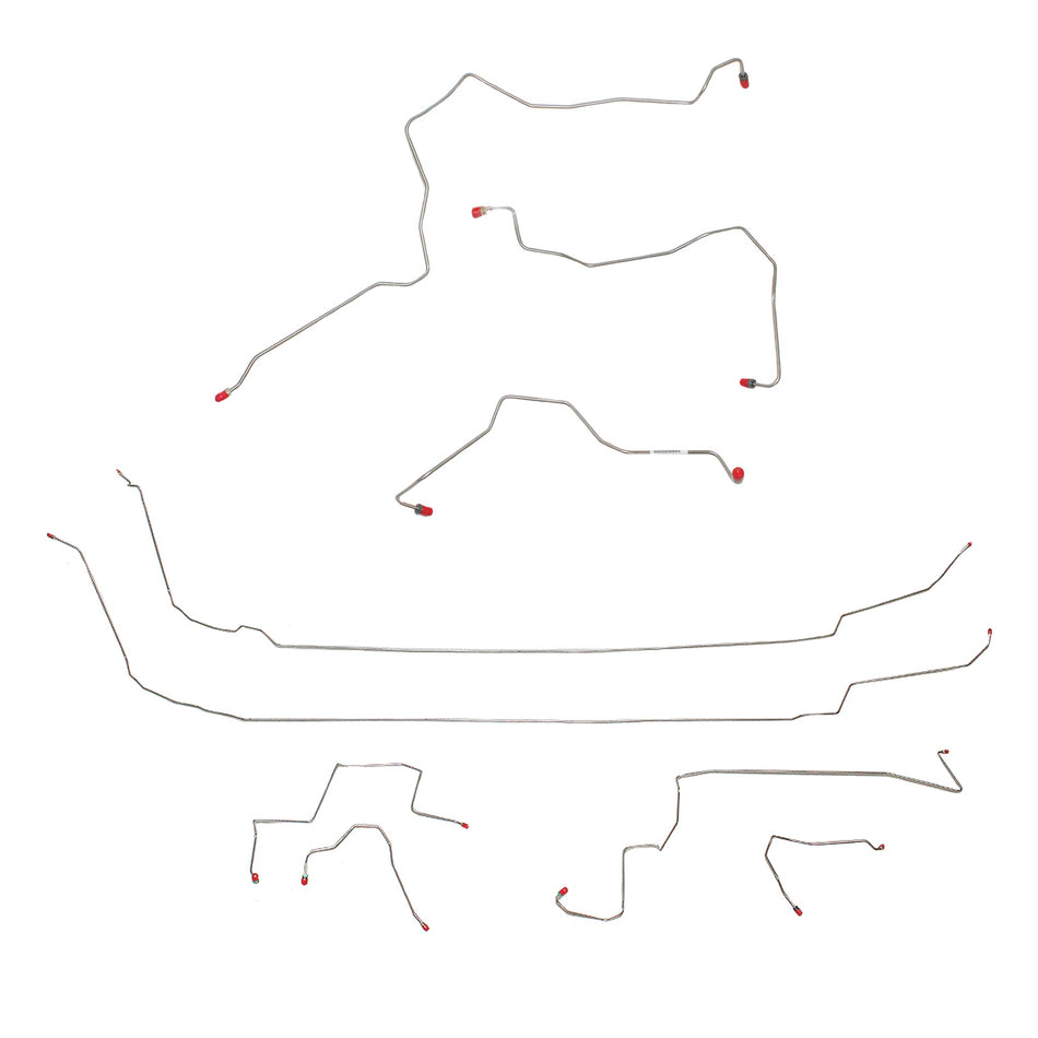 1999-02 Cougar; Complete Brake Line Kit; Steel - SSTubes